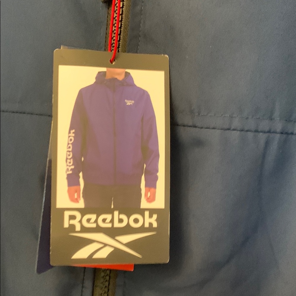 Reebok Men's Navy Jacket XL with Hood - Picture 4 of 11
